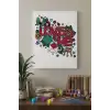 Love Desenli Mandala Tuval Boyama Seti 40x50 cm