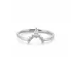 Marquise and Round Diamond Crown Ring