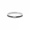 Marquise Diamond Black Enamel Ring