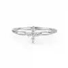 Marquise Four-Leaf Flower Diamond Ring