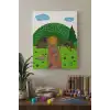 Masal Evi Desenli Mandala Tuval Boyama Seti 40x50 cm