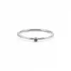 Minimal Sapphire Accent Ring