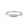 Modern Baguette and Round Diamond Ring