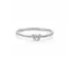 Modern Minimal Side Stone Diamond Ring