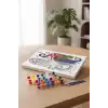 Müzik Notaları Desenli Mandala Tuval Boyama Seti 40x50 cm