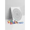Örgü Desenli Mandala Tuval Boyama Seti 40x50 cm