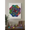 Oval Çiçek Mandala Tuval Boyama Seti 40x50 cm