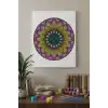 Oval Çiçek Mandala Tuval Boyama Seti 40x50 cm