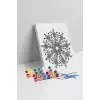 Panda Desenli Mandala Tuval Boyama Seti 40x50 cm