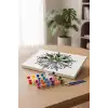 Panda Desenli Mandala Tuval Boyama Seti 40x50 cm