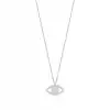 Pave Diamond Eye Pendant Necklace
