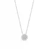 Pave Diamond Sun Pendant Necklace
