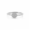 Pave Round Diamond Ring