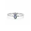 Pear-Shaped Emerald Ring with Diamond Accents – 14K Gold, 0.15 ct Emerald & 0.05 ct Diamonds