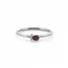 Pear-Shaped Ruby and Diamond Ring