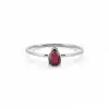 Pear-Shaped Ruby Ring