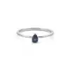 Pear-Shaped Sapphire Ring