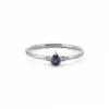 Pear-Shaped Sapphire Ring with Diamond Accents