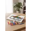 Penguen Desenli Mandala Tuval Boyama Seti 40x50 cm