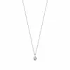 Pink Aura Solitaire Necklace