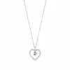 Pink Beaded Heart Necklace