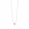 Pink Blush Heart Necklace