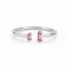 Pink Duo Open Ring