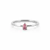 Pink Elegant Drop Ring