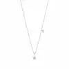 Pink Enamel Star Necklace