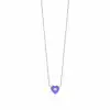 Purple Amour Heart Necklace