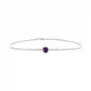 Purple Aura Solitaire Bracelet