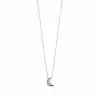 Purple Crescent Necklace