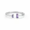 Purple Duo Open Ring
