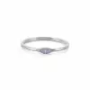 Purple Enamel Eye Ring