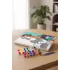 Retro Kadın Desenli Mandala Tuval Boyama Seti 40x50 cm