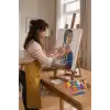 Rönesans Kadın Desenli Mandala Tuval Boyama Seti 40x50 cm