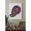 Şal Desenli Mandala Tuval Boyama Seti 40x50 cm