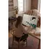 Sayılarla Boyama Seti 40 x 50 cm Tuval Şasesine Gerili Atlar