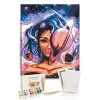 Sayılarla Boyama Seti 40 x 50 cm Tuval Şasesine Gerili Evrendeki Kadın