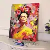 Sayılarla Boyama Seti 40 x 50 cm Tuval Şasesine Gerili Frida