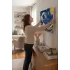Sayılarla Boyama Seti 40 x 50 cm Tuval Şasesine Gerili Geceler Dalga