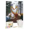 Sayılarla Boyama Seti 40 x 50 cm Tuval Şasesine Gerili Sen ve Ben