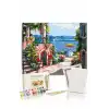 Sayılarla Boyama Seti 40 x 50 cm Tuval Şasesine Gerili Yalı