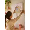 Sevimli Ayıcık Boyama Tuvali – Şövalesiz Boya Seti 20x20