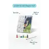 Sevimli Geyik Temalı Çocuk Boyama Tuvali – Şövalesiz Eğitici Boyama Seti 20x20 cm