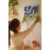 Sevimli Geyik Temalı Çocuk Boyama Tuvali – Şövalesiz Eğitici Boyama Seti 20x20 cm