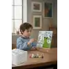Sevimli Kurbağa Temalı Çocuk Boyama Tuvali – Şövaleli Eğitici Boyama Seti 20x20 cm