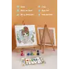 Sevimli Peri Temalı Çocuk Boyama Tuvali – Şövaleli Eğitici Boyama Seti 20x20 cm