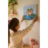 Sevimli Yarışçı Boyama Tuvali – Şövalesiz Boya Seti 20x20
