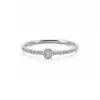 Side Stone Solitaire Diamond Ring